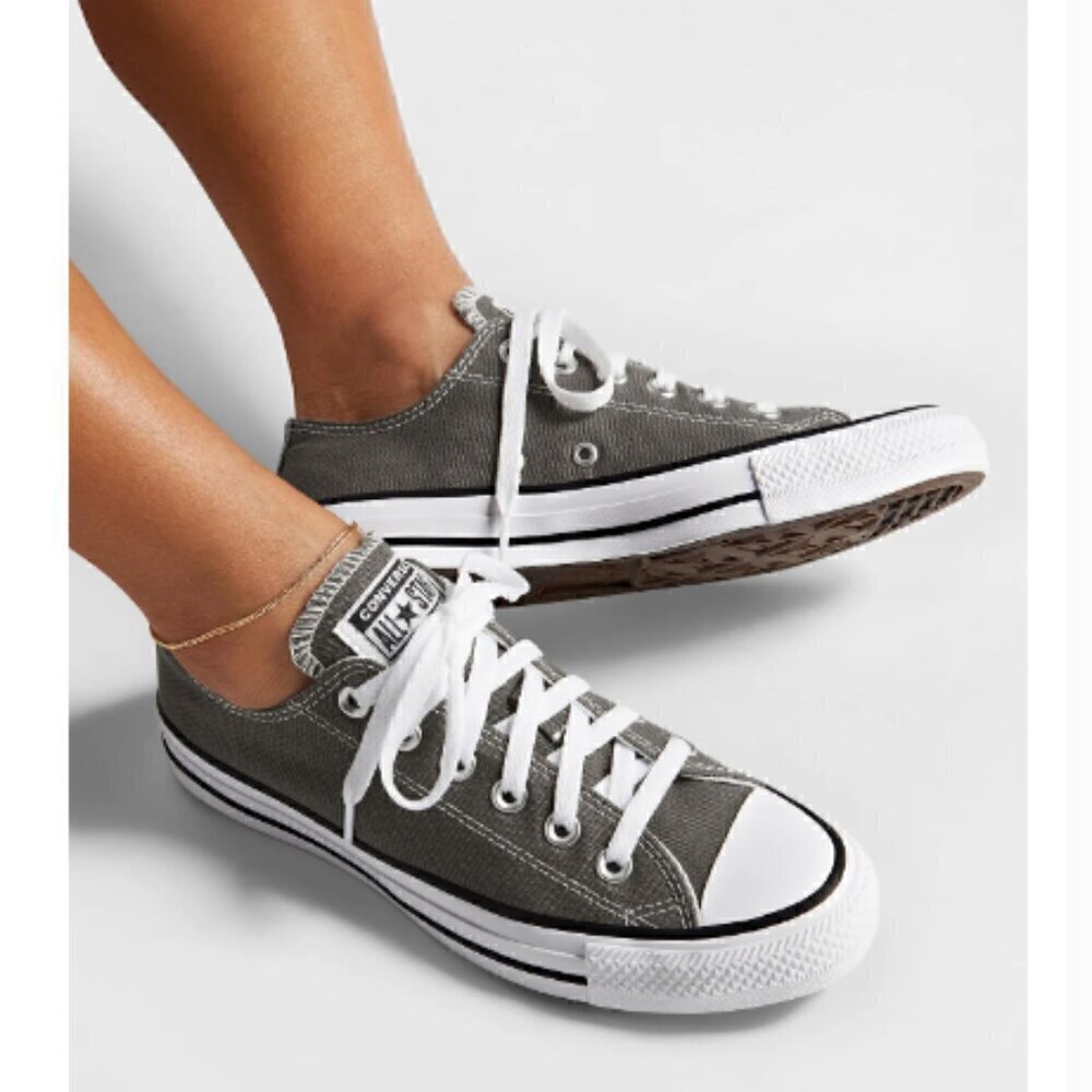 Converse Gray Chuck Taylor All Star Low - 4.5US, Unisex 🇺🇸
